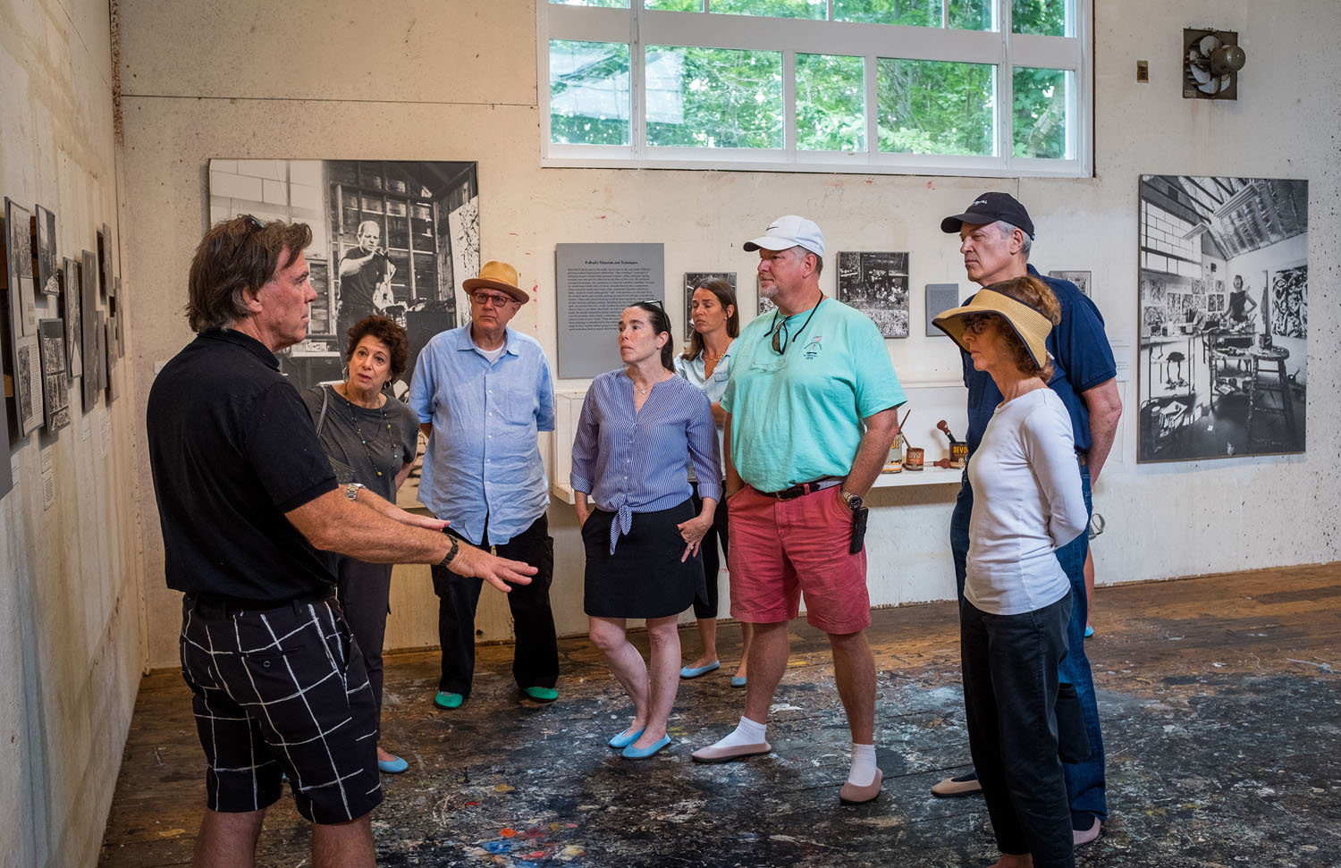 A docent-guided tour of the studio. A docent-guided tour of the studio.