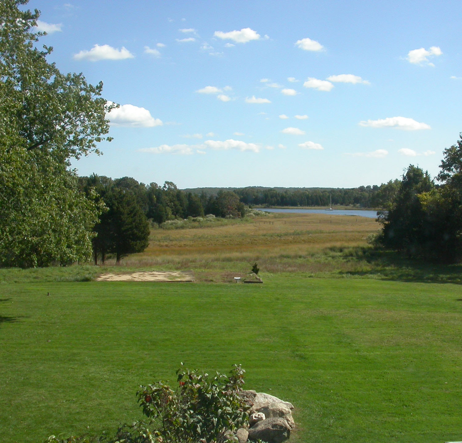 The view toward Accabonac Creek. The view toward Accabonac Creek.